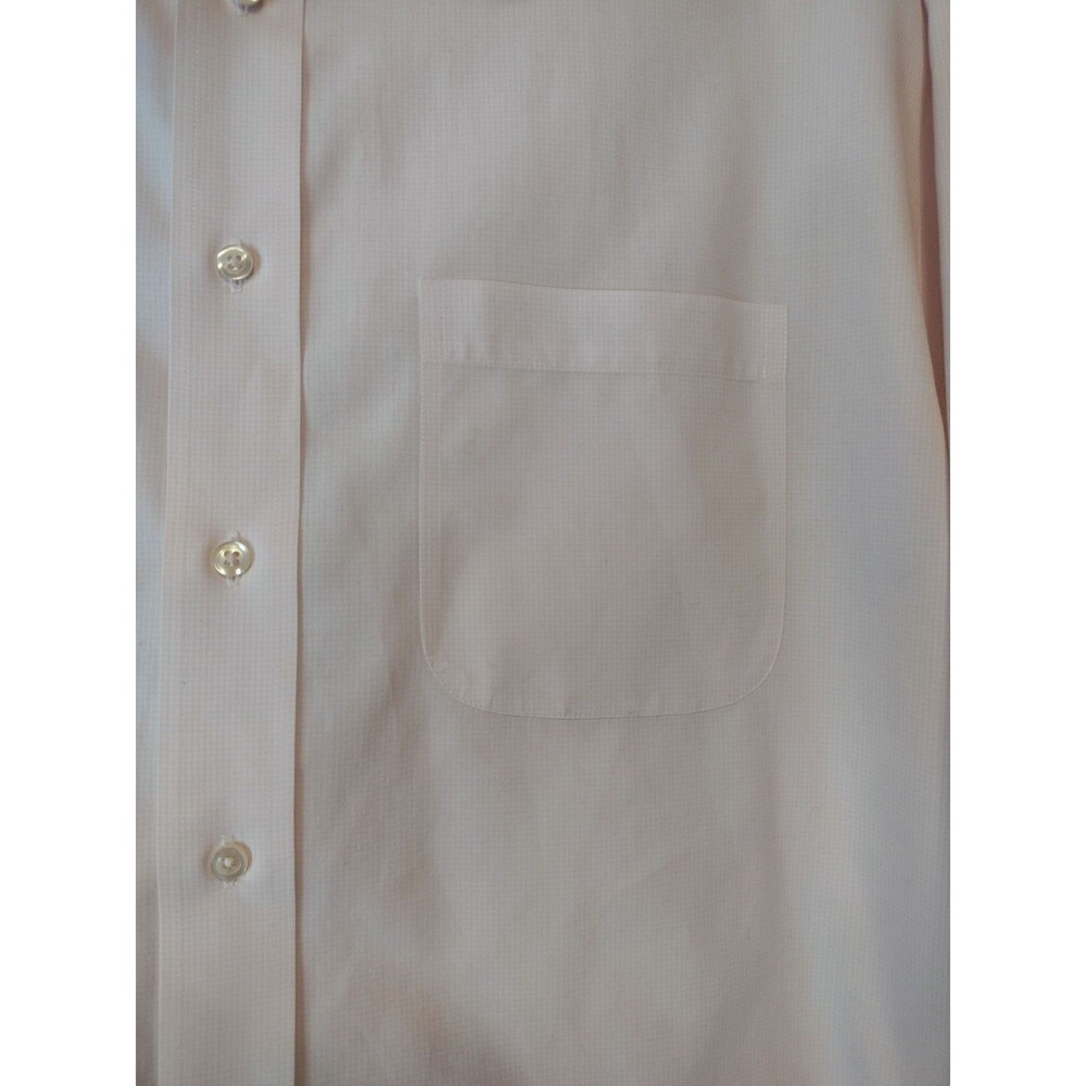 Jos. A Bank Stays Cool crisp pink dress shirt 16-35 - Picture 3 of 7